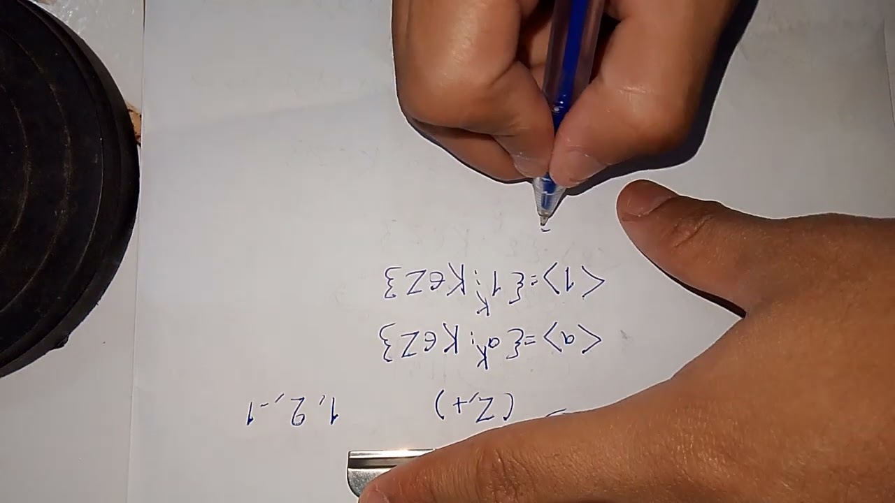 نظرية الزمر موضوع الزمرة الدوريه أو الدائرية