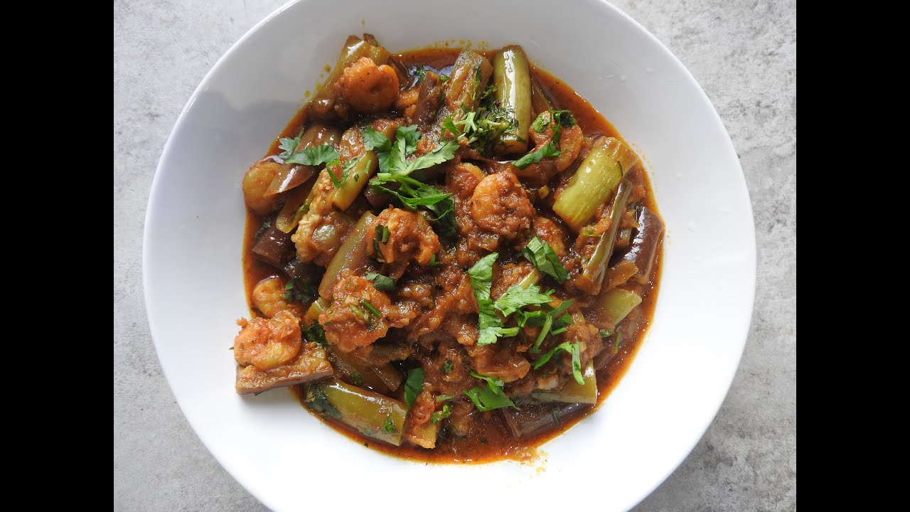 Prawn and Aubergine Curry 🍤🍆