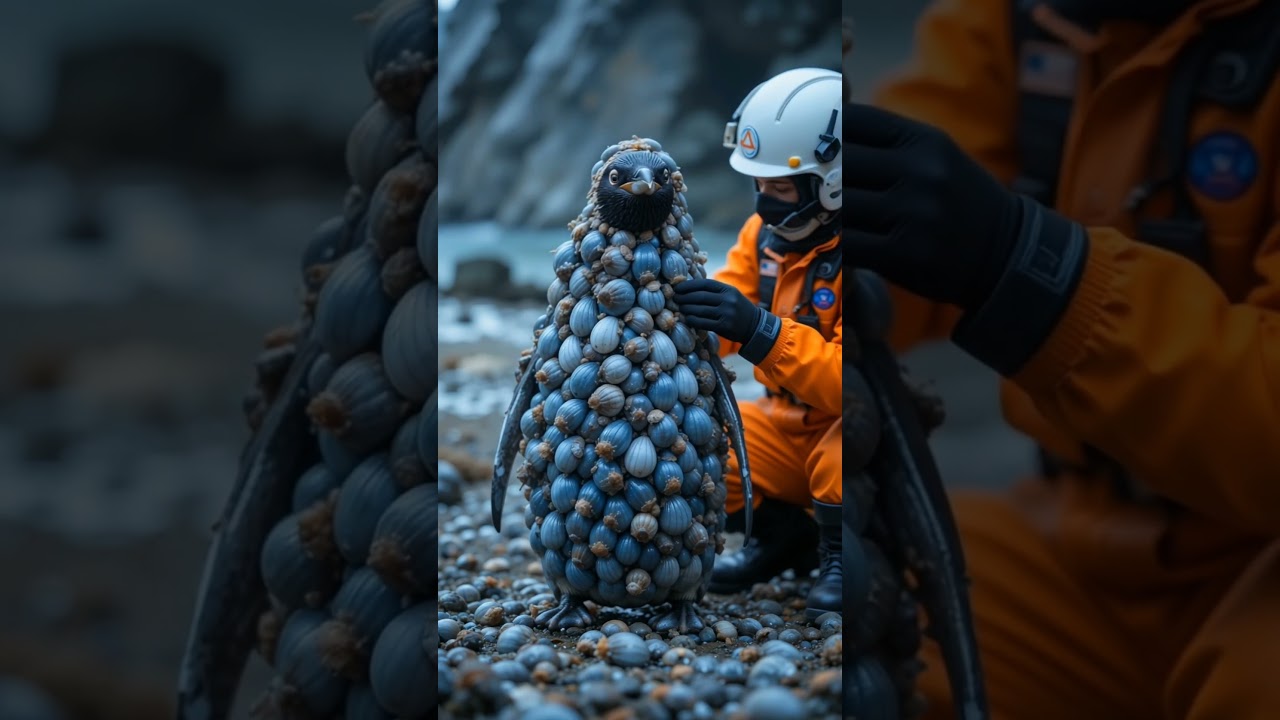 Unbelievable Penguin Rescue — Covered in Sea Snails | Realistic Animal Rescue Story 