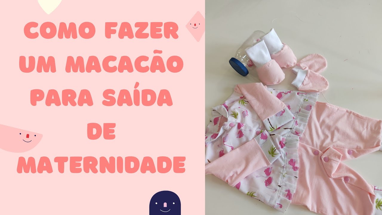 como fazer um macacão,para saída de maternidade