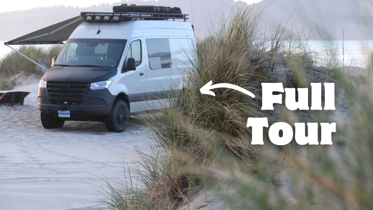 ТУР НА МИКРОАВТОБУСЕ: переоборудование фургона 4x4 144 Sprinter со скрытой ванной комнатой (и душ...