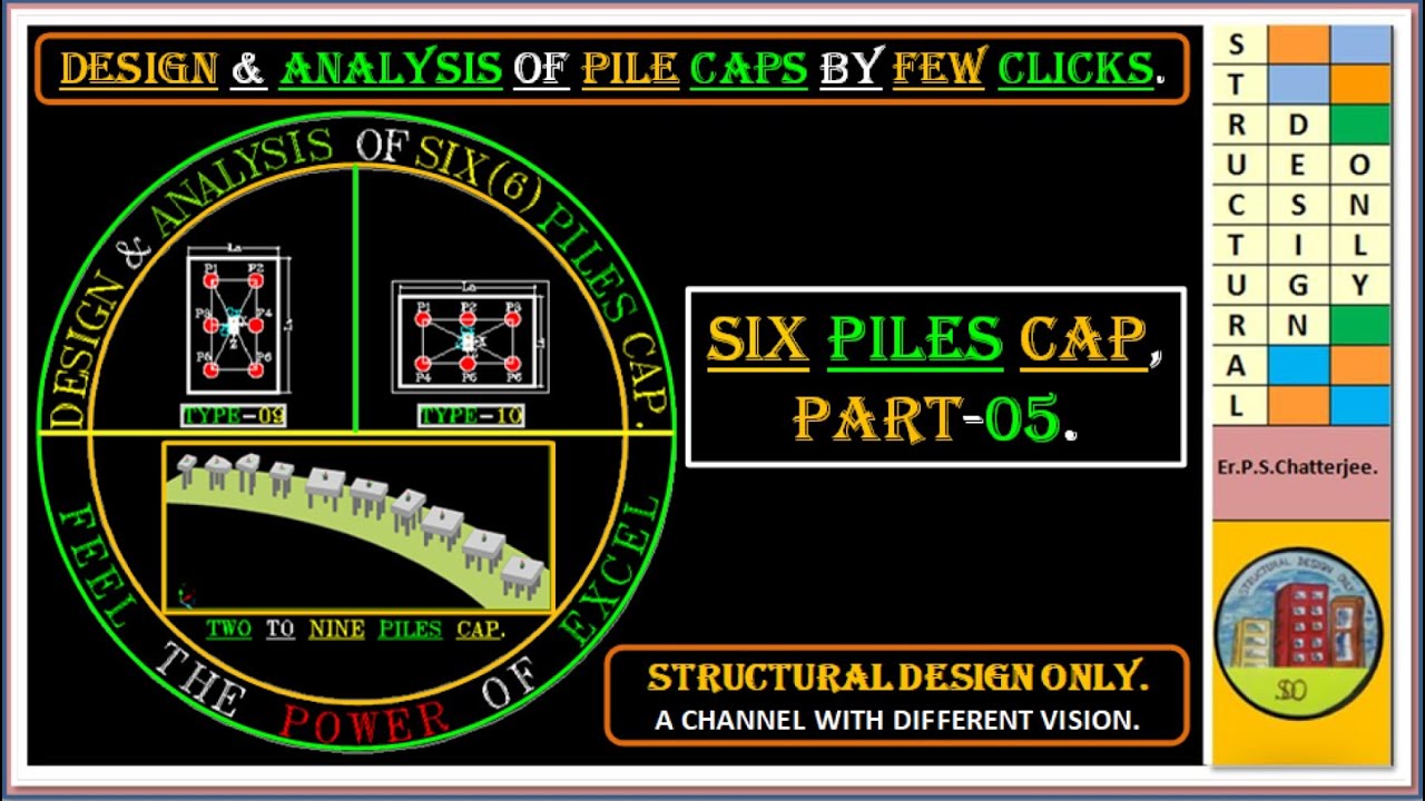 How to Design Six Piles Cap in Excel by Few Clicks.