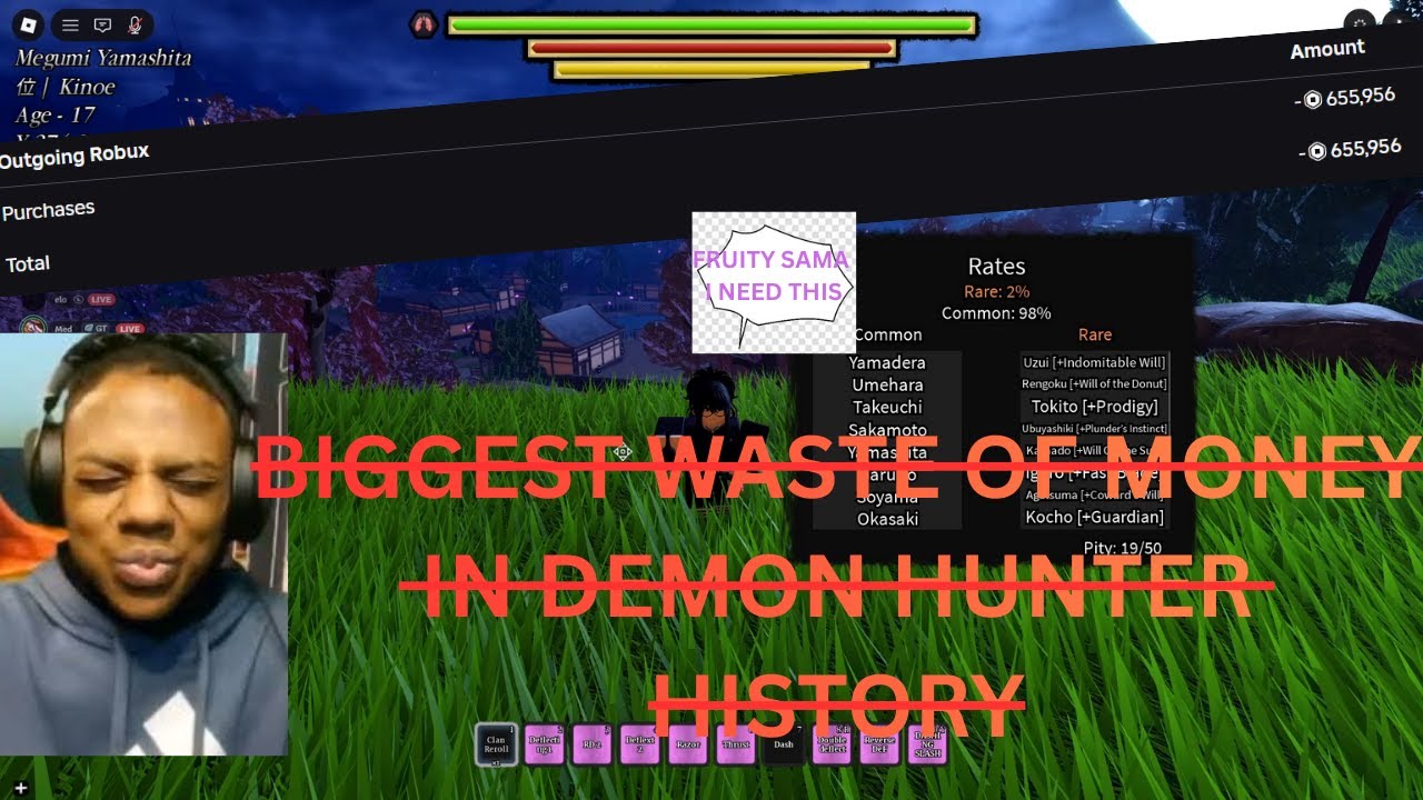 I dropped 1000$ on Demon Hunter... [Roblox]