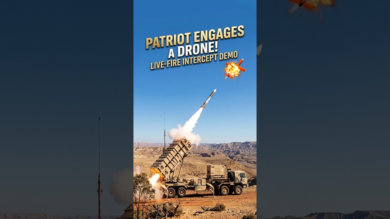 This Is How the Patriot Missile System Intercepts a Drone  #AirDefense #DroneInterception