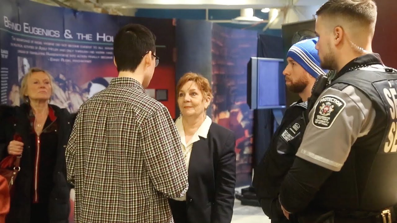 RAW: Confrontation between uOttawa student and a woman who identified herself as a Scientologist