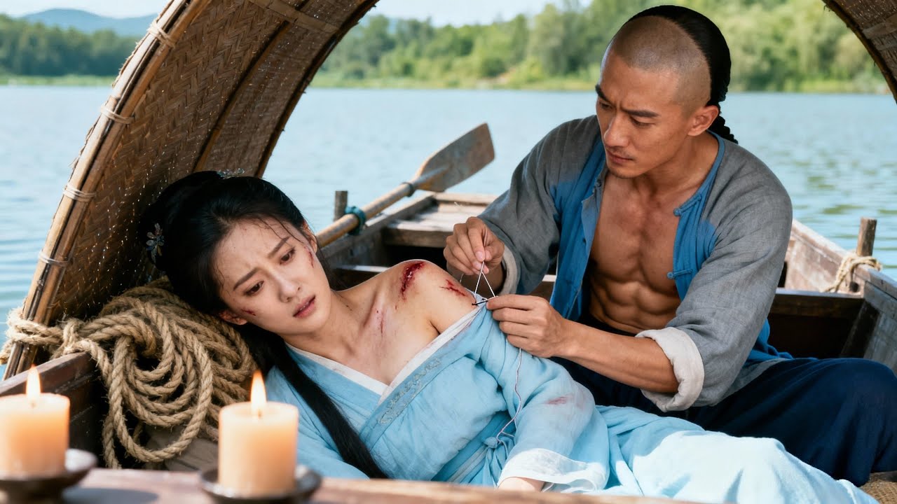 水中刺殺！女孩身受重傷，大俠為救女子，竟要脫下她的衣服為她療傷！💕Chinese Television Dramas#中国电视剧 #古装 #爱情 #宫斗 #灰姑娘