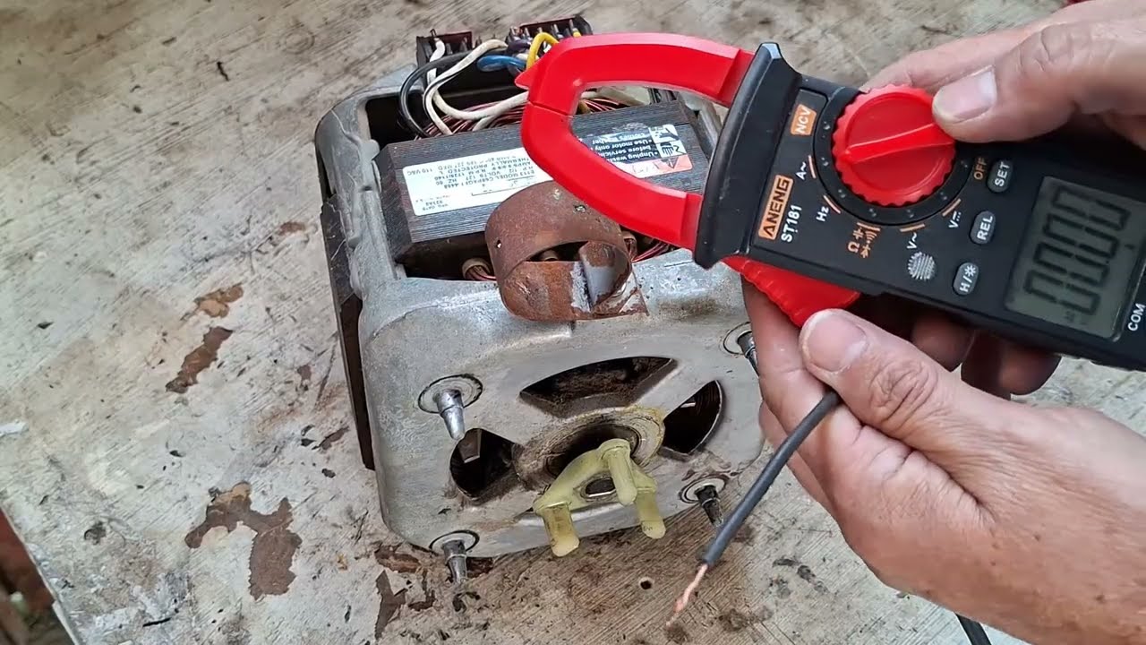 COMO POBAR DIRECTO Y CHECAR EL AMPERAJE MOTOR  LAVADORA WHIRLPOOL AMERICANA
