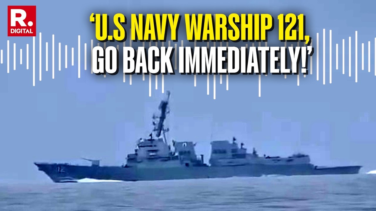 Moment US Warship Forced To Turn Away From Hormuz By Iran's 30-Min On Cam Warning