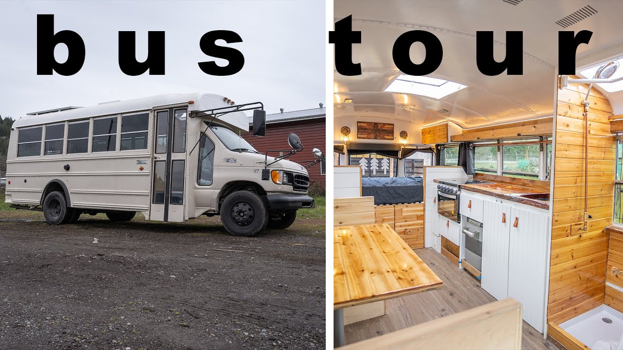 FOR SALE: 5 Window School Bus Conversion Tour - Ford 7.3 Powerstroke - w/ Toilet and Shower (SOLD)