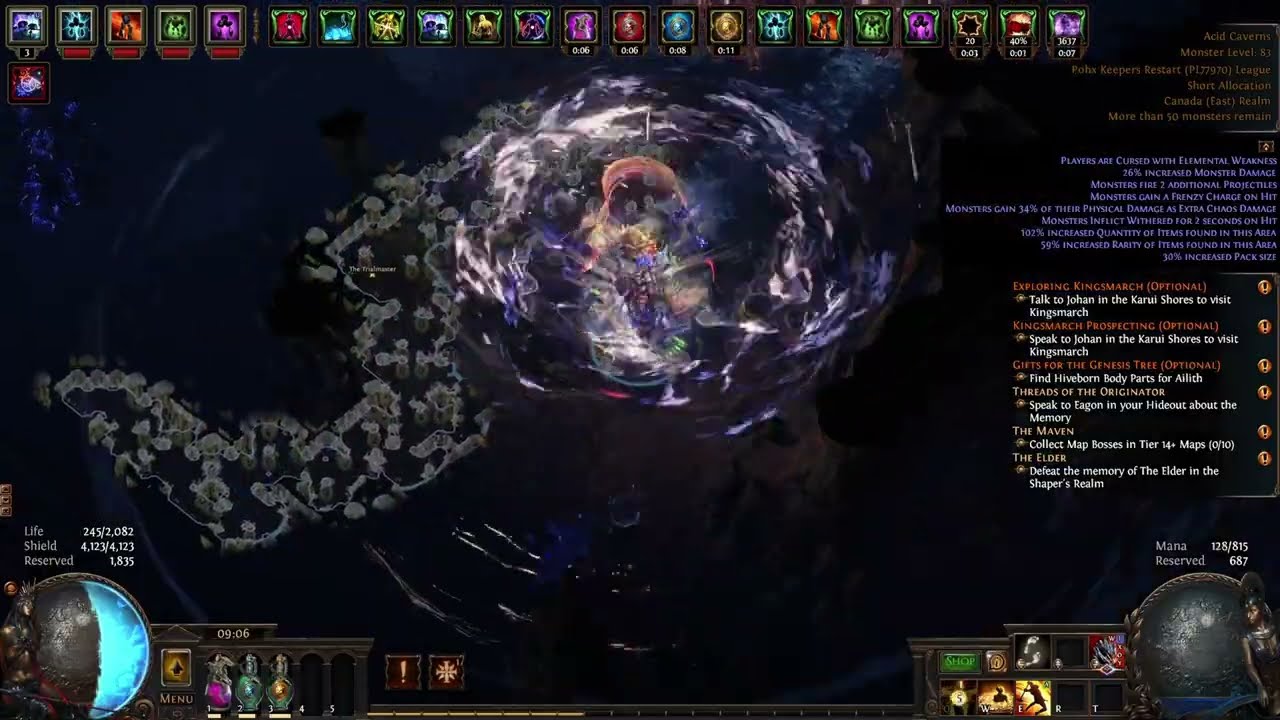 POE 3.27 Pohx Priv League Elementalist Sunder EOD2