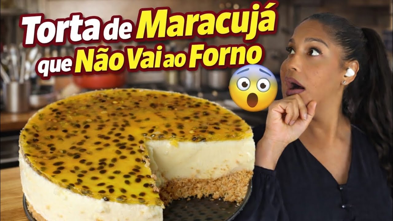 Aprenda a fazer essa torta de maracuj&aacute; sem ovos sem forno 