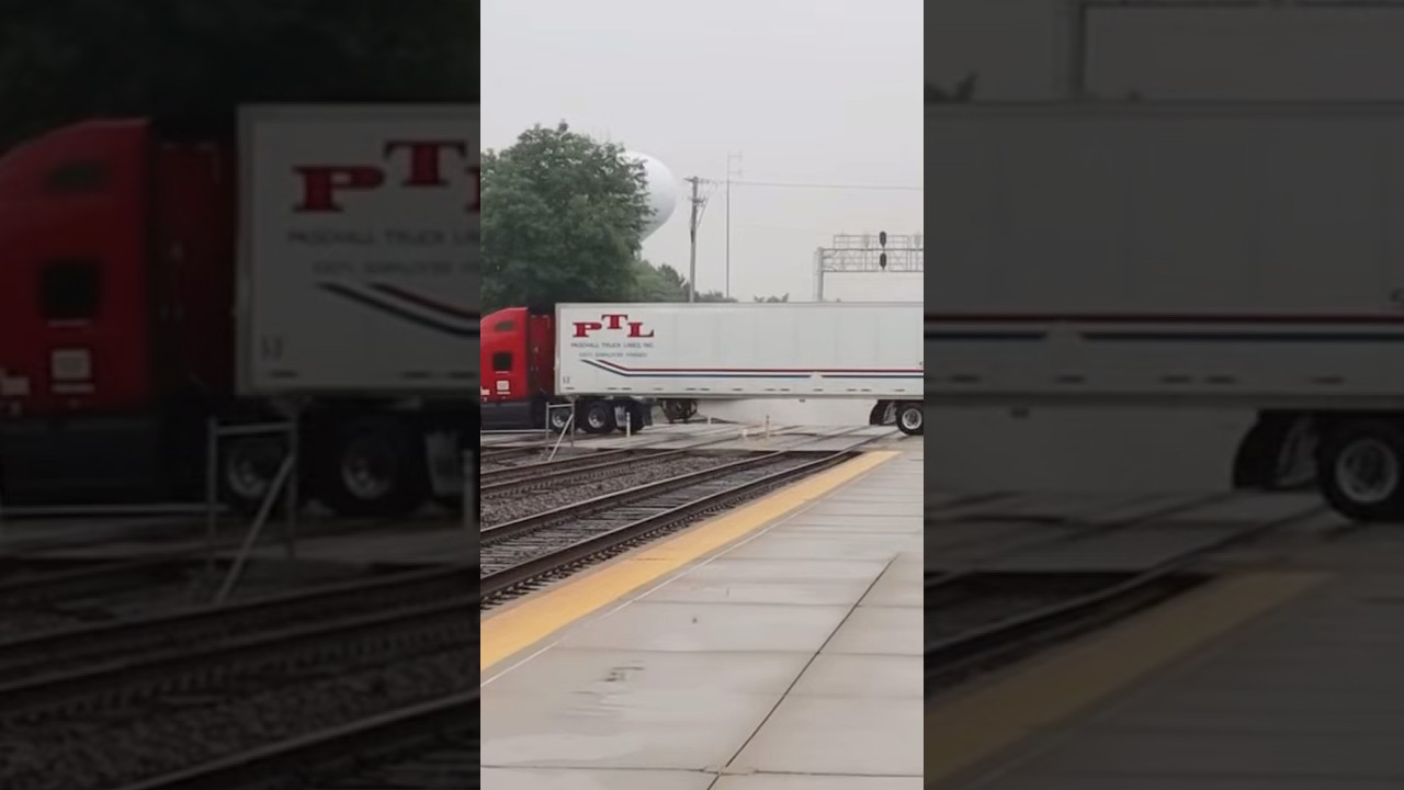 BNSF train hits semi truck with TTTE Theme