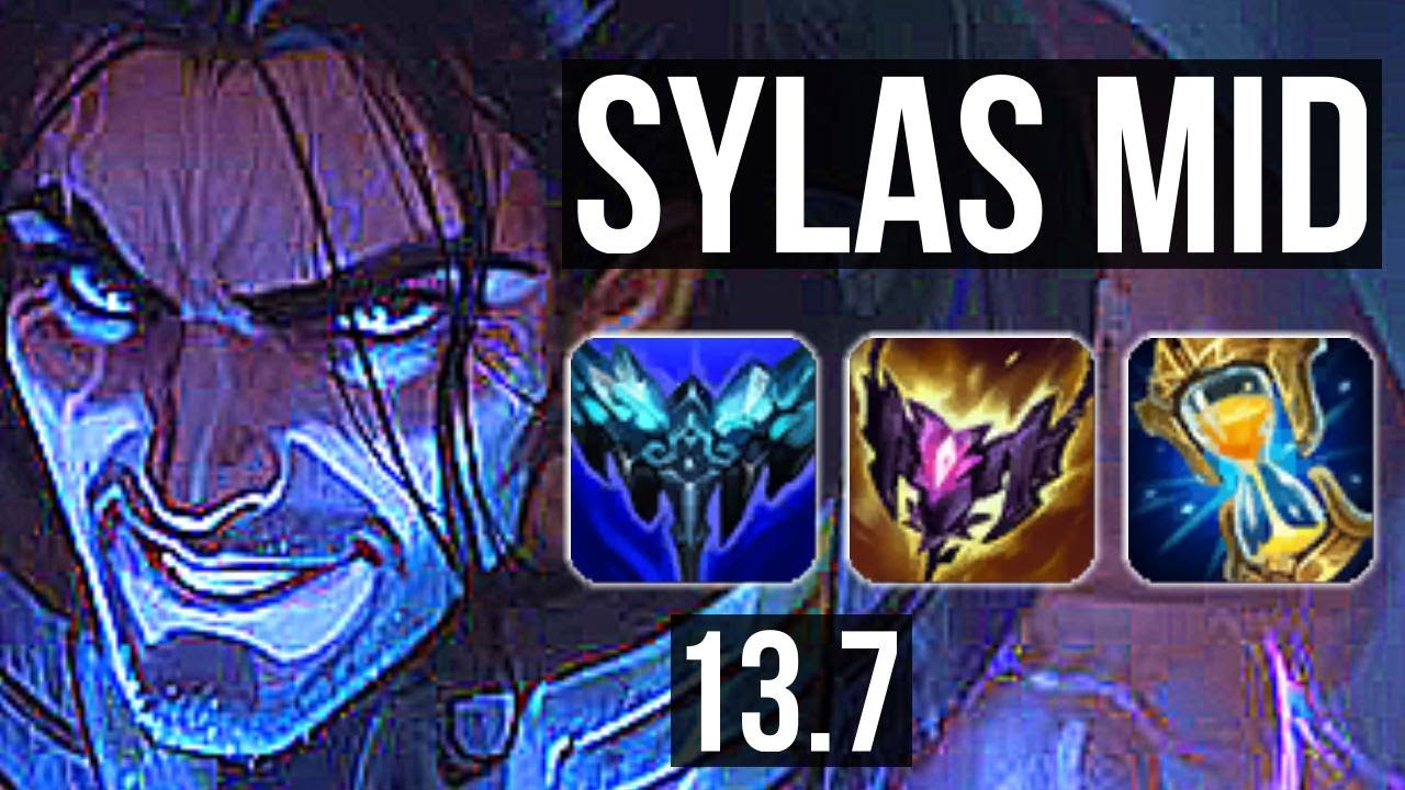 SYLAS vs KATARINA (MID) | 6 solo kills, Legendary, 15/3/7, 300+ games | KR Master | 13.7