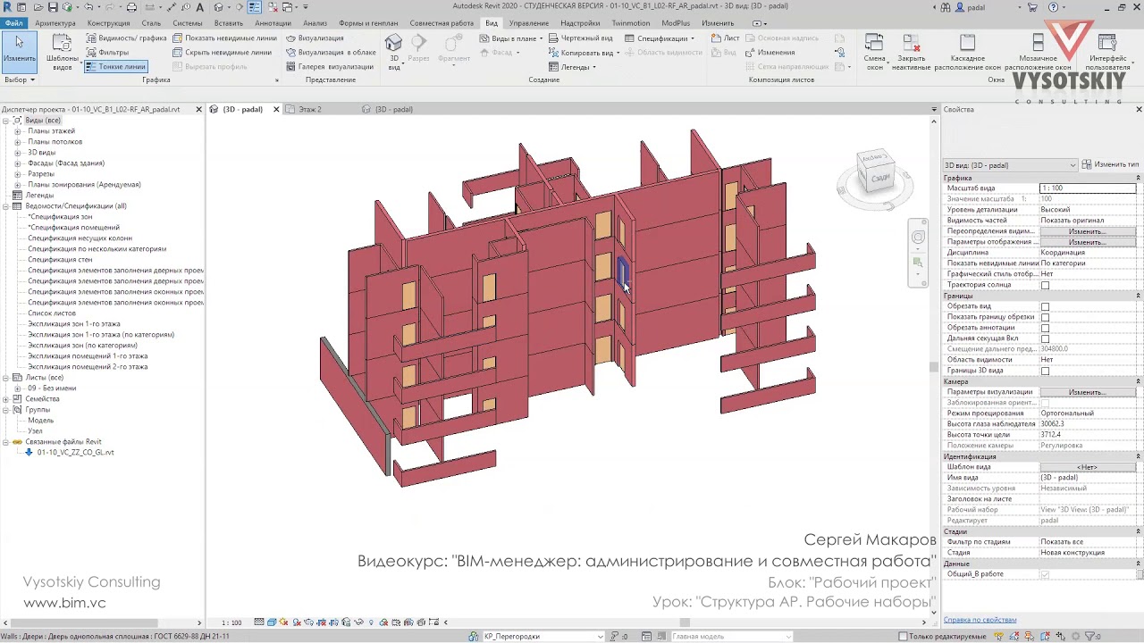 [BIM-администрирование] Структура АР. Рабочие наборы