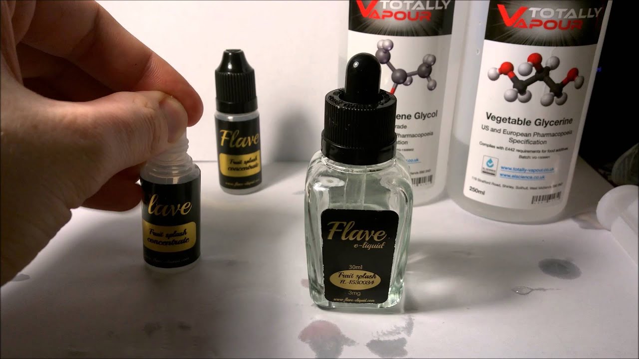 How To | Mix Your Own Vape Juice | Flave Eliquid - Fruit Splash | 1080p