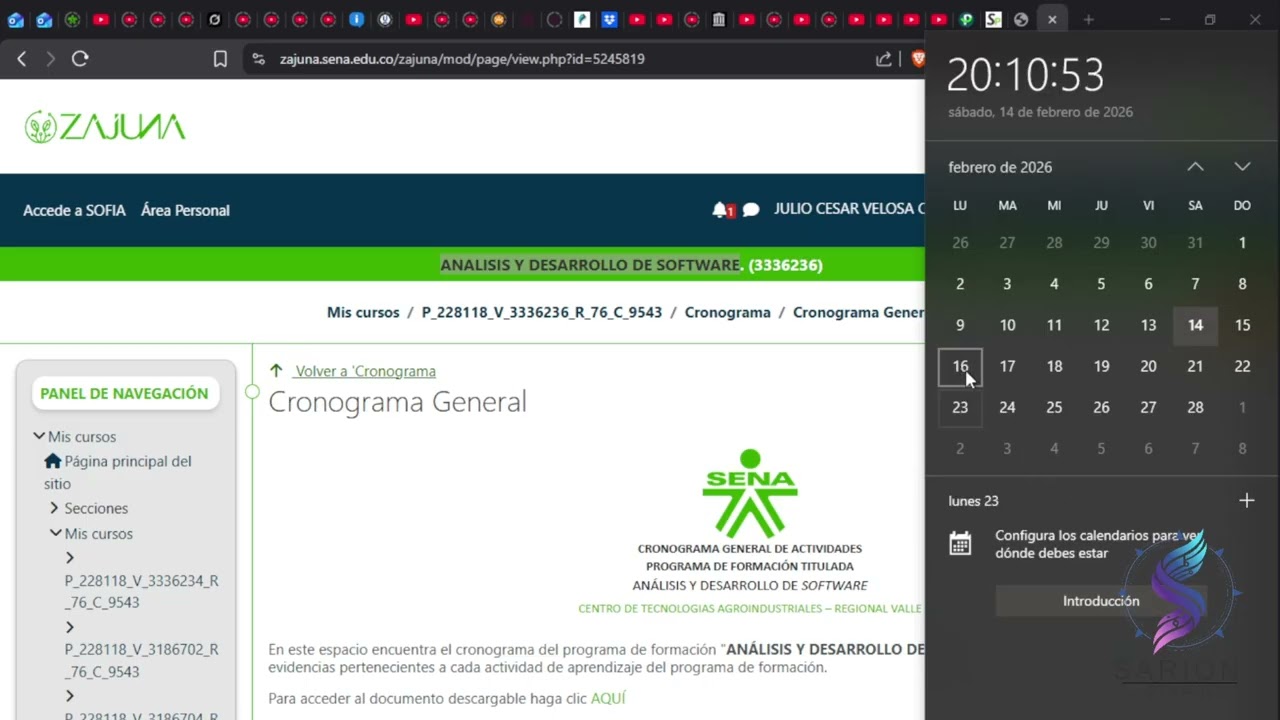 Creacion de la Matriz de horas