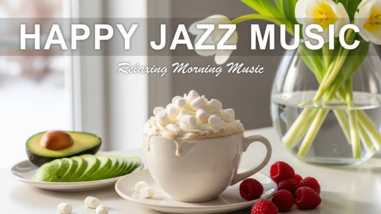 Happy Jazz  Music 🎶 March Bossa Nova Instrumental and Relaxing Jazz Cafe Music for Studying.