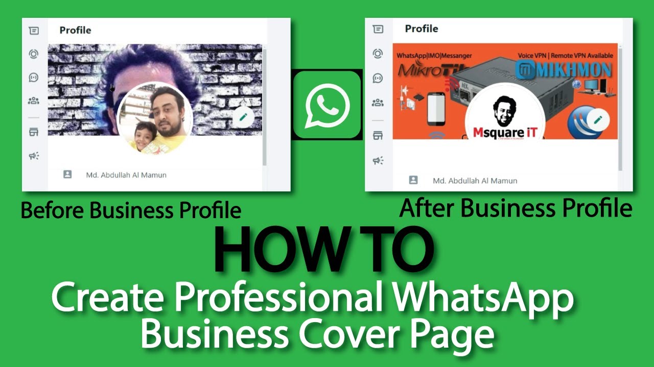 How to set WhatsApp Cover Page for Business | Professional WhatsApp Cover page design