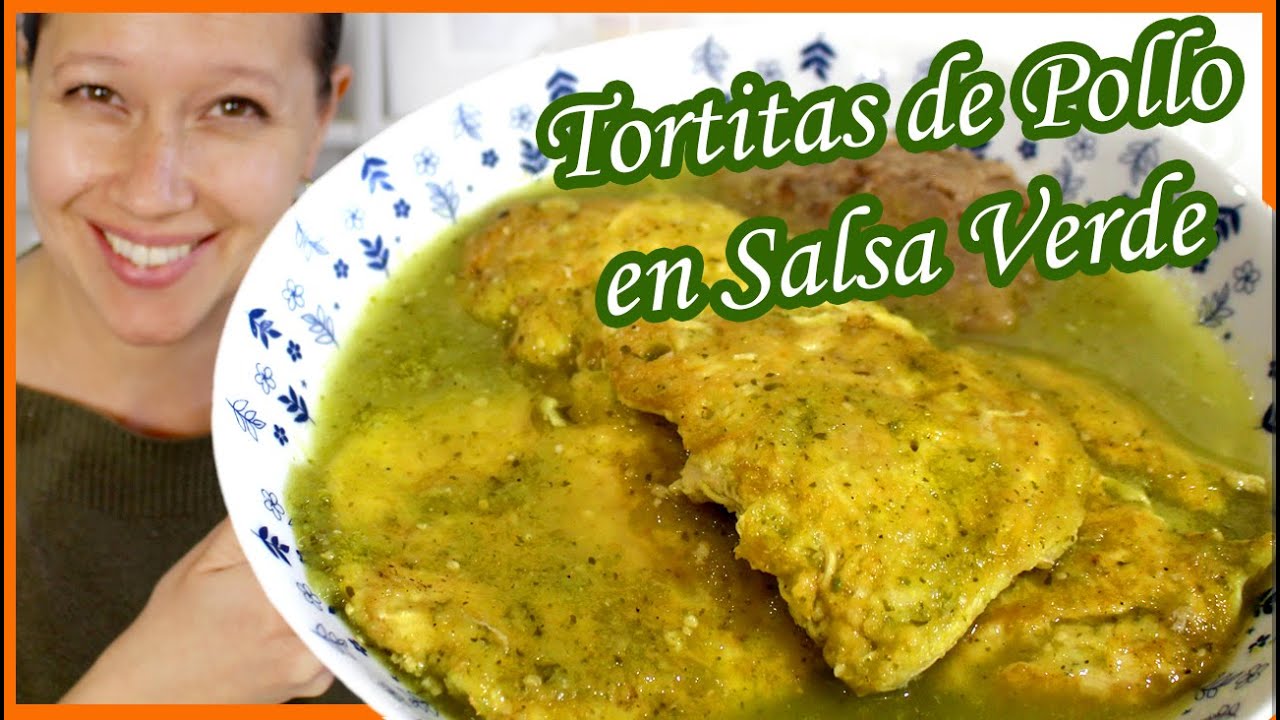 TORTITAS de POLLO en SALSA VERDE 💚 | Lecotiú