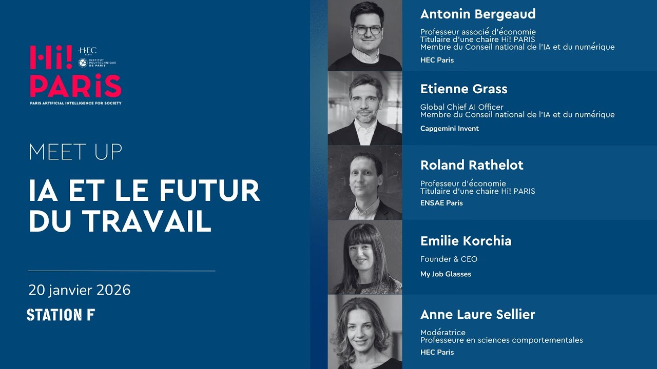AI and the Future of Work | Hi! PARIS Meet-Up at Station F | Research, Skills, Jobs, and Innovation