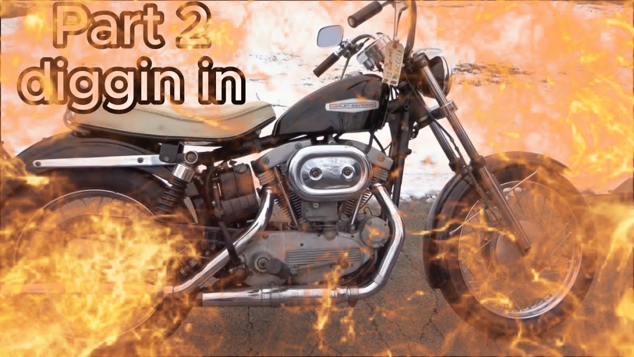 Harley iron head Sportster XLCH in storage 34 years, 12k miles! check it out! #biker #motorcycle