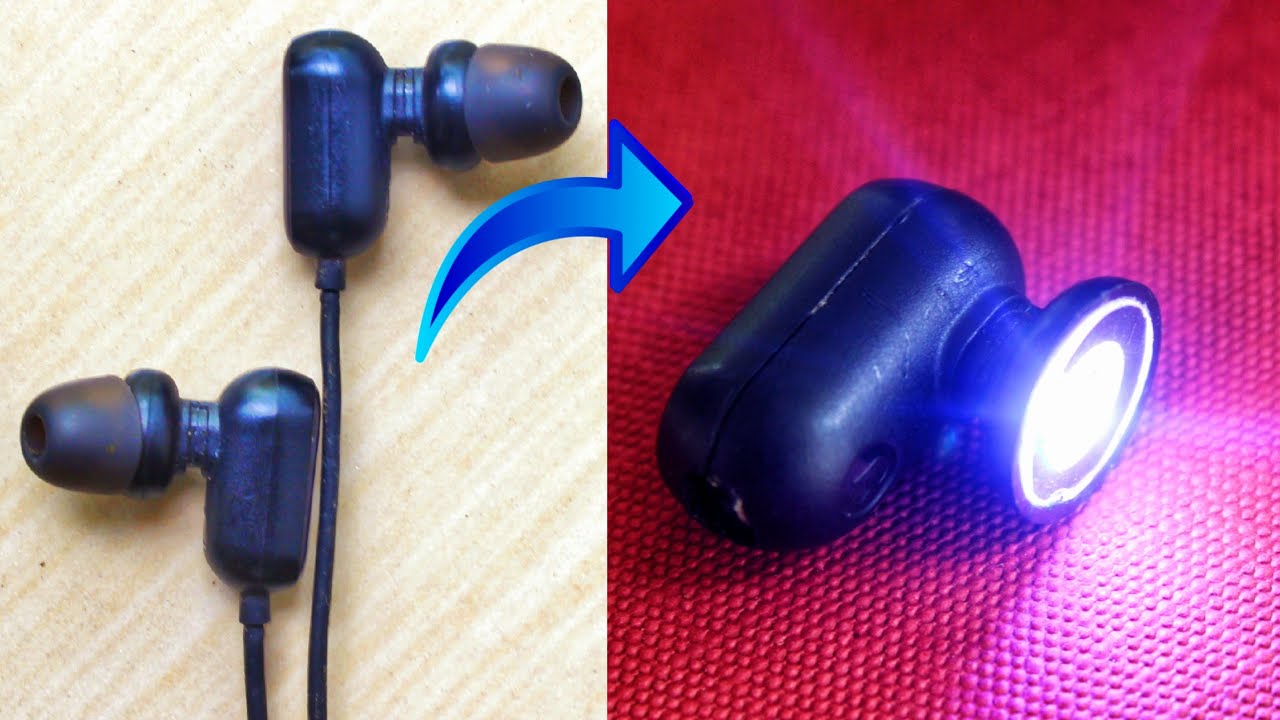 Bluetooth Earphone Convert to Powerful Tiny Torch With Mobile Flashlight⚡️
