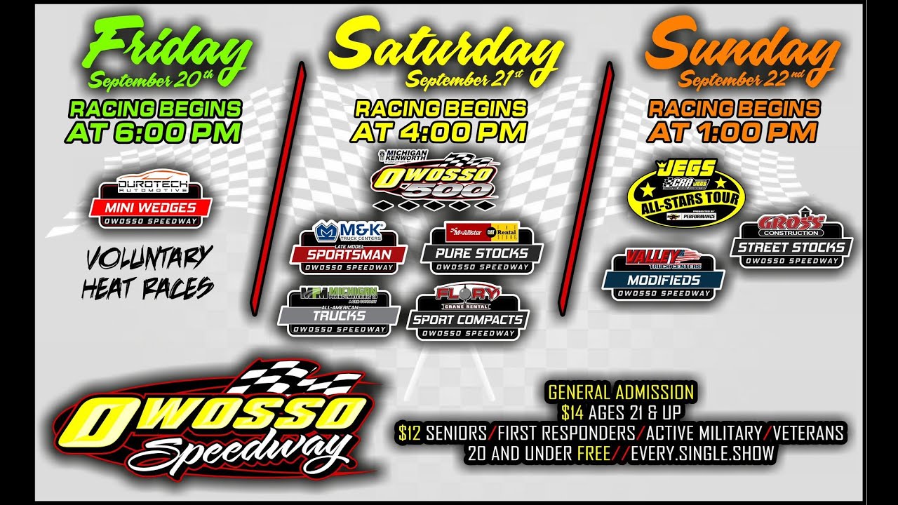 Owosso Nationals 2024 Day #1 Heat Races 9/20/2024