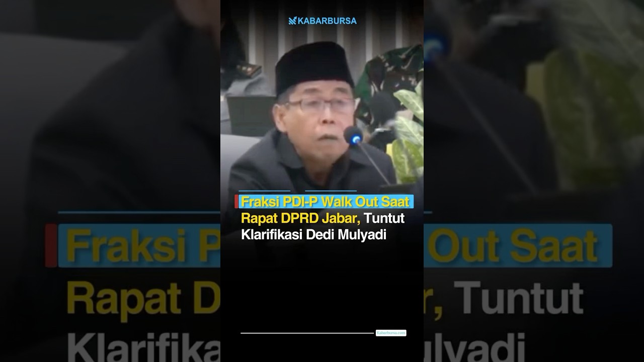 Detik-Detik Fraksi PDIP Walk Out Saat Rapat DPRD Jabar, Tuntut Klarifikasi Dedi Mulyadi