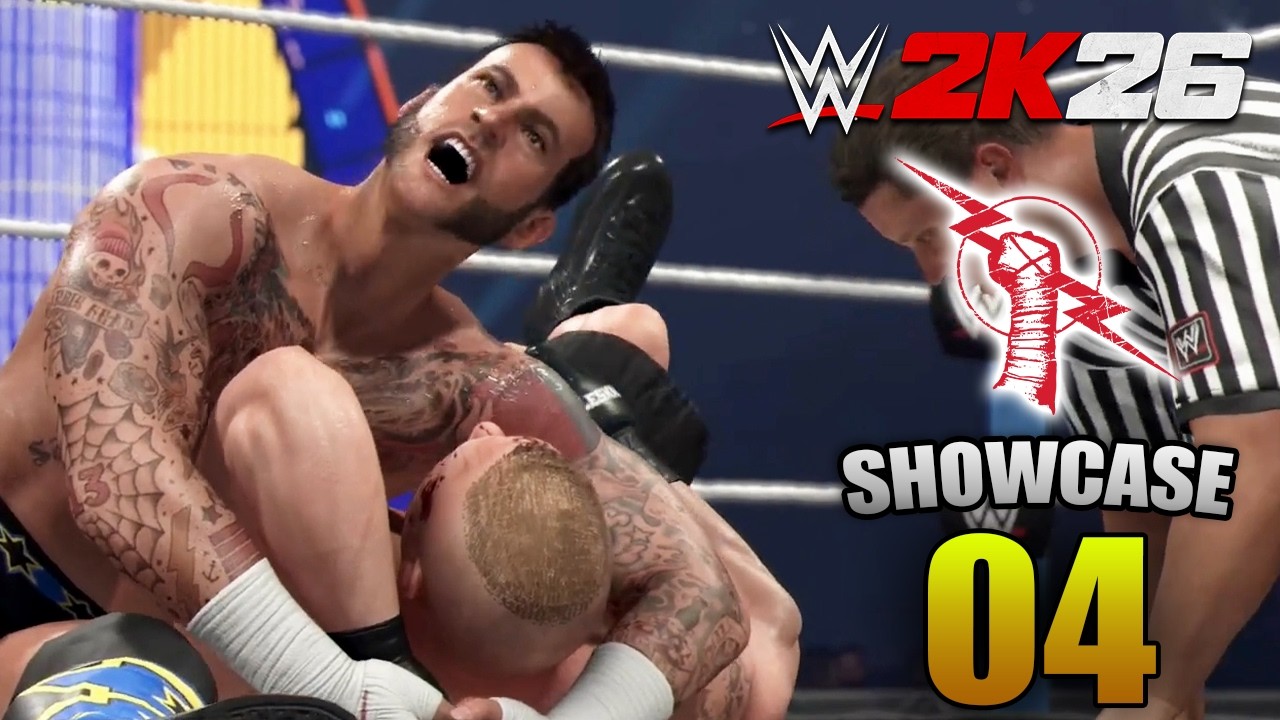 PUNK WOLVERINE!!! - WWE 2K26 -  SHOWCASE 04 - PUNK VS BROCK LESNAR | DREW MCINTYRE
