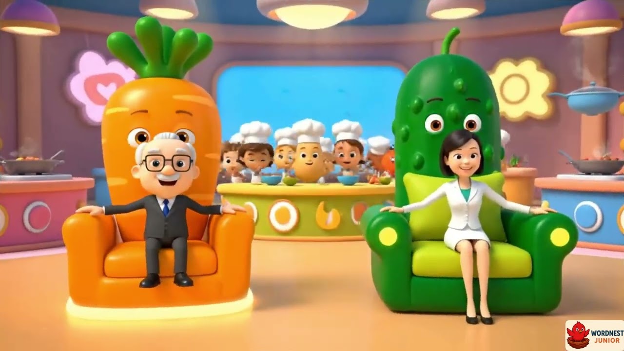 Potato vs Tomato | Kids Cooking Competition | 3D Chef Fun Video