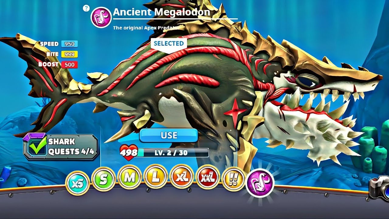 Hungry Shark World - Ancient Megalodon Unlocked - Ancient Megalodon Gameplay - Best Gameplay Video