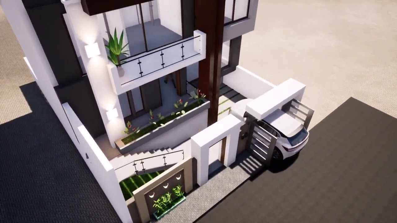 Conception FACADE 3D VILLA Moderne