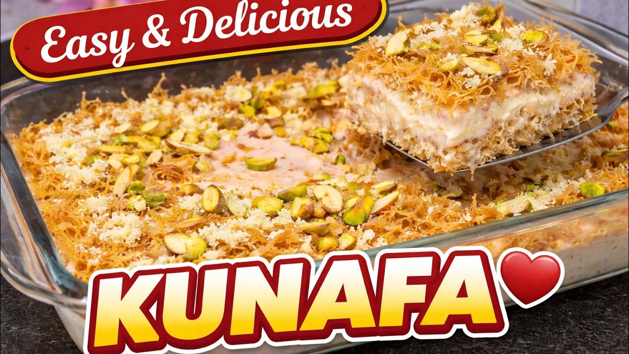 No Oven Strawberry Kunafa Recipe|Simple & Tasty Dessert Recipe|Unique&Delicious Dessert at Home