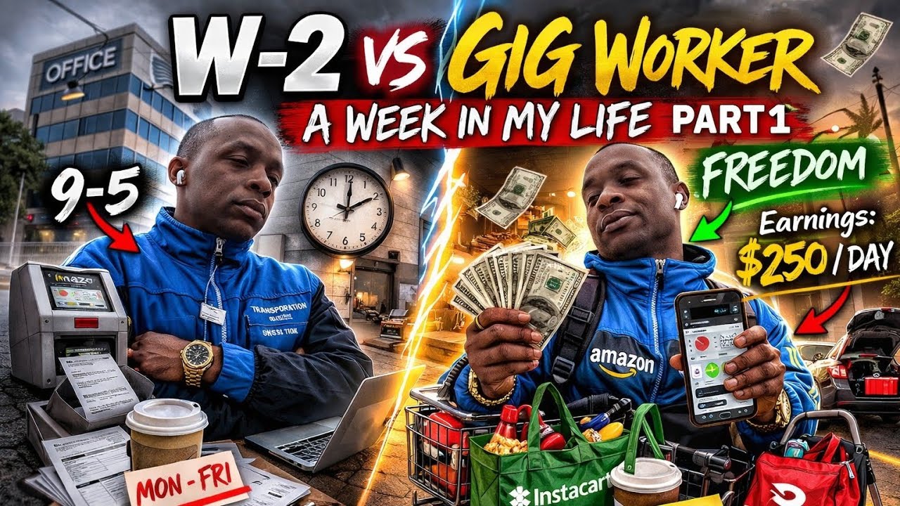 Неделя из жизни работника по контракту (форма W2/Gig worker)