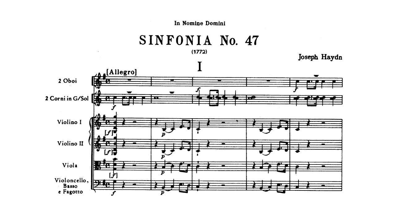 Haydn: Symphony No. 47 in G major 