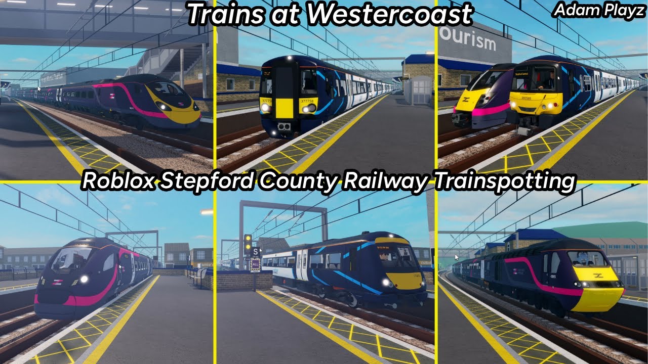Trains at Westercoast (Roblox Stepford County Railway Trainspotting (30/10/25)