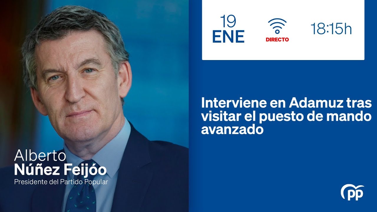 🔵DIRECTO: Feijóo interviene en Adamuz tras visitar el puesto de mando avanzado