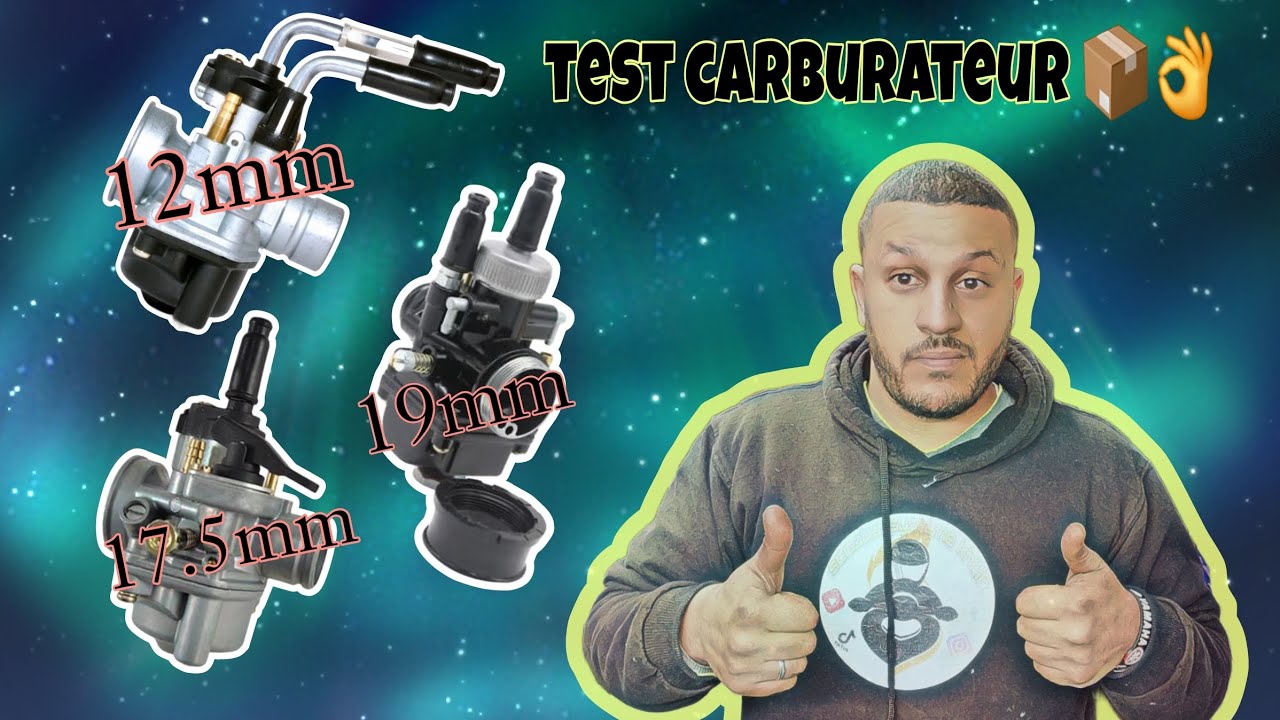 test carburateur 📦 12mm .17.5mm .19mm