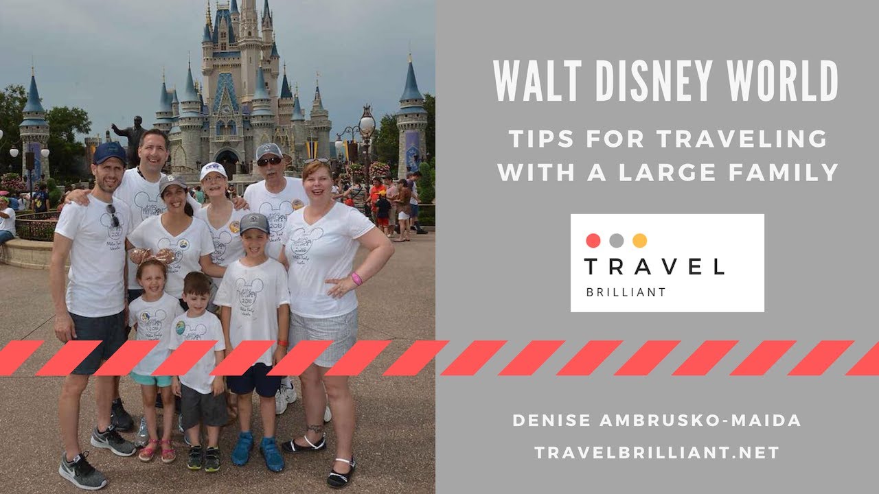 Walt Disney World- Tips for Traveling with a Large Family