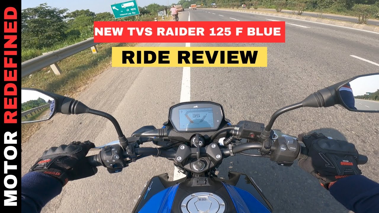 2023 New TVS Raider 125 F Blue Color Ride Review | On Road Price, Changes & Exhaust Sound.