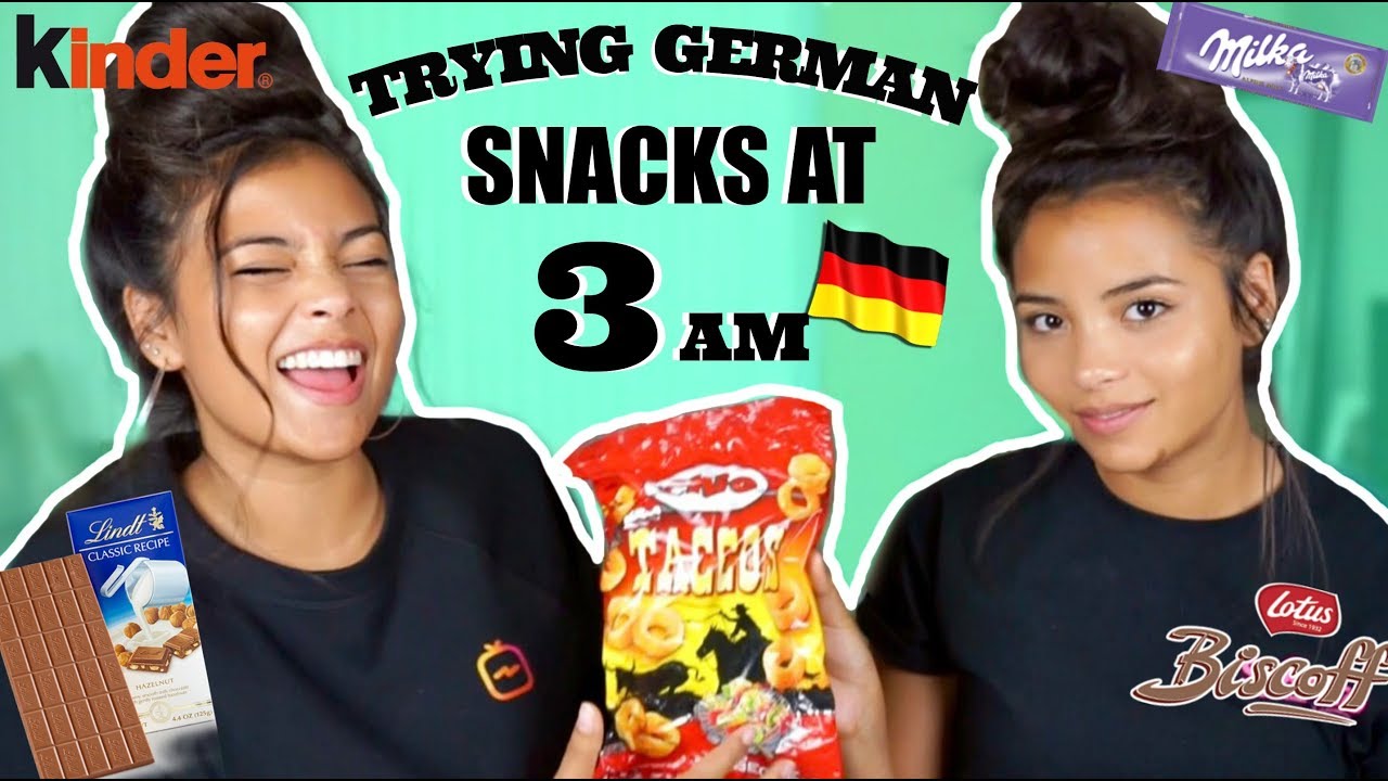 TRYING GERMAN SNACKS AT 3AM! | MontoyaTwinz