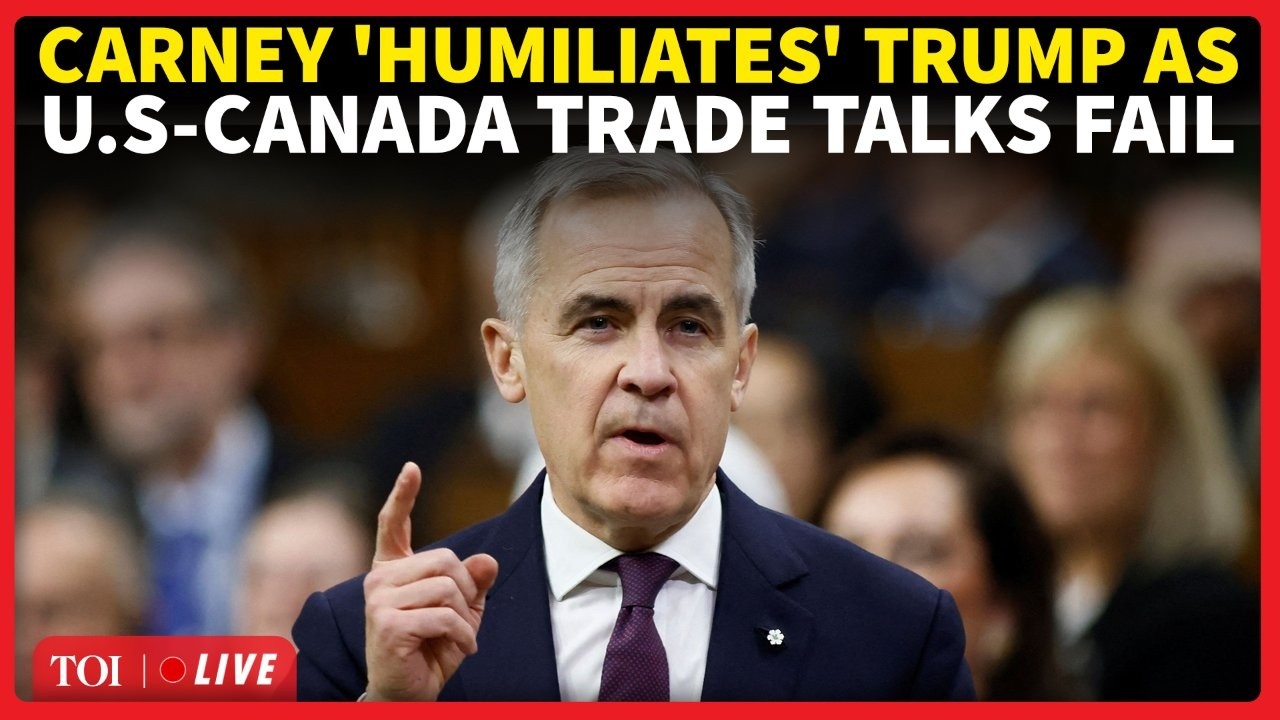 LIVE | Mark Carney RIPS APART Trump&rsquo;s &lsquo;BLATANT LIES&rsquo; After U.S.-Canada Trade Talks Collapse