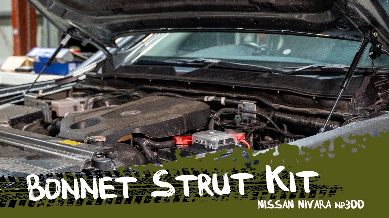 NISSAN NAVARA NP300 BONNET STRUTS How to Install