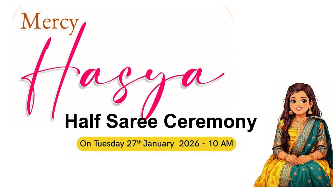 Mercy Hasya's Half Saree Ceremony