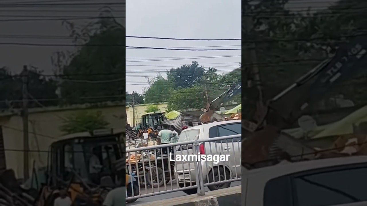 🚜 Shocking JCB Action at Laxmi Sagar | Illegal Shops Demolished!