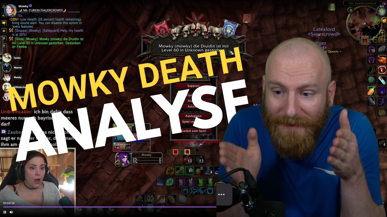 Noch ein Sauercrowd-Tod 😱 | FalganWoW reagiert auf Mowkys Sauercrowd HC death