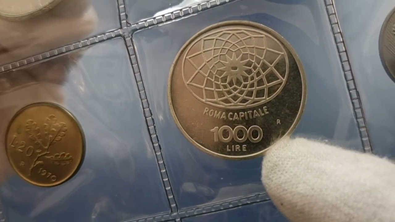 MONETE LIRE - SERIE ANNUALE DEL 1970 CON 1000 LIRE CONCORDIA E 500 LIRE IN ARGENTO CARAVELLE!!