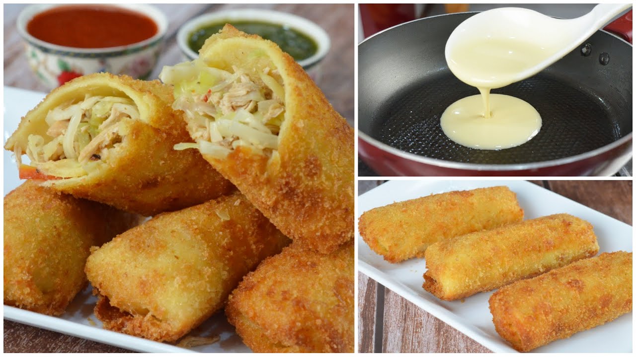 SPRING ROLLS WITH LIQUID DOUGH (Ramadan Special) by YES I CAN COOK