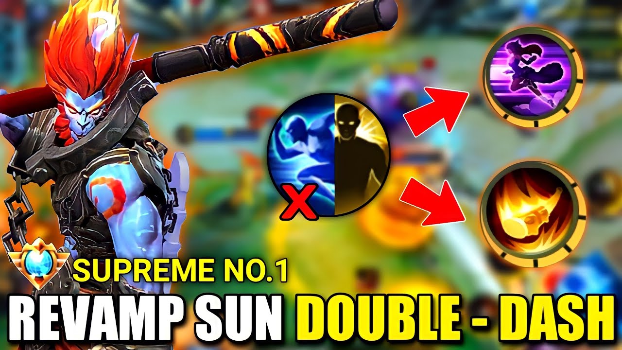 REVAMP SUN DOUBLE - DASH TECHNIQUE | NO FLICK NO SPRINT | Supreme No.1 Sun - MLBB