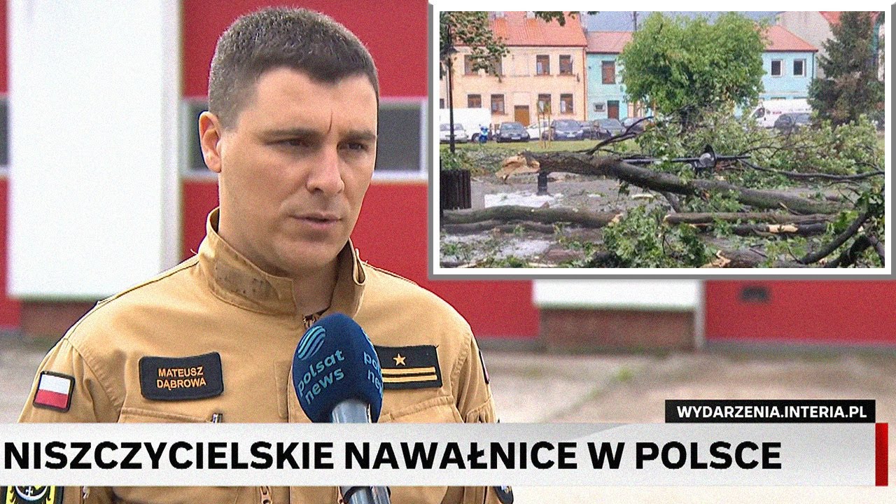 Śmiertelna ofiara nawałnic na Mazowszu